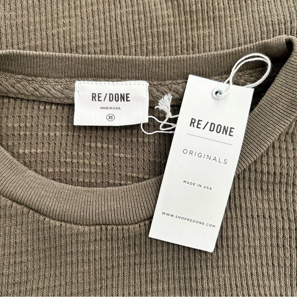RE/DONE Cozy Waffle Thermal Top NWT - Picture 8 of 10